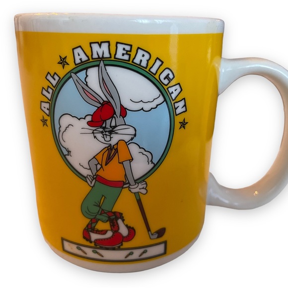 Warner Bros. | Dining | Bugs Bunny All American Golf Pro Coffee Mug Cup  Warner Bros Vintage 991 | Poshmark